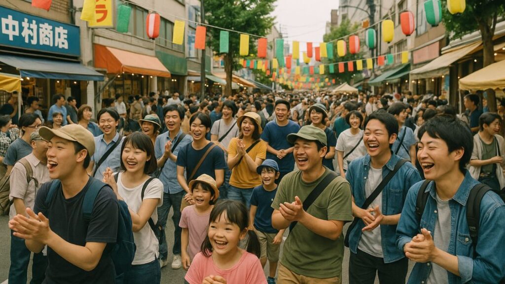 茨木市の公園・商店街などのオープンスペースで音響が必要なイベントイメージ