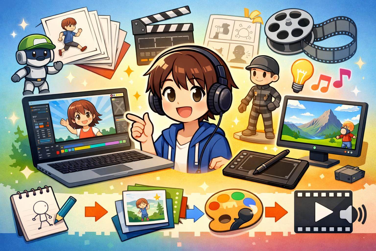パソコンでアニメーションを作る方法！初心者向けソフト選びから手順まで徹底解説